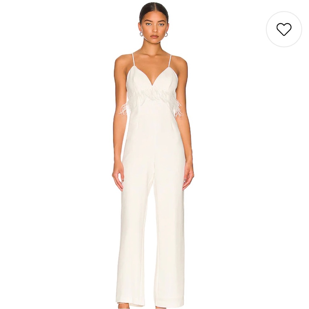 SAYLOR Krysta Jumpsuit in Wedding White
